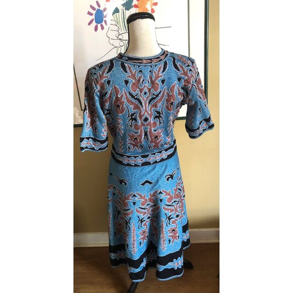 M Missoni baroque jacquard fit flare sweater dress - Picture 5 of 8